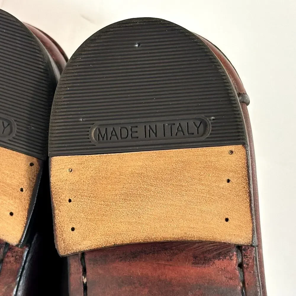NEW HEELS Rancourt & Co. x Polo Ralph Lauren Tassel Loafer Bench Made USA 8 D